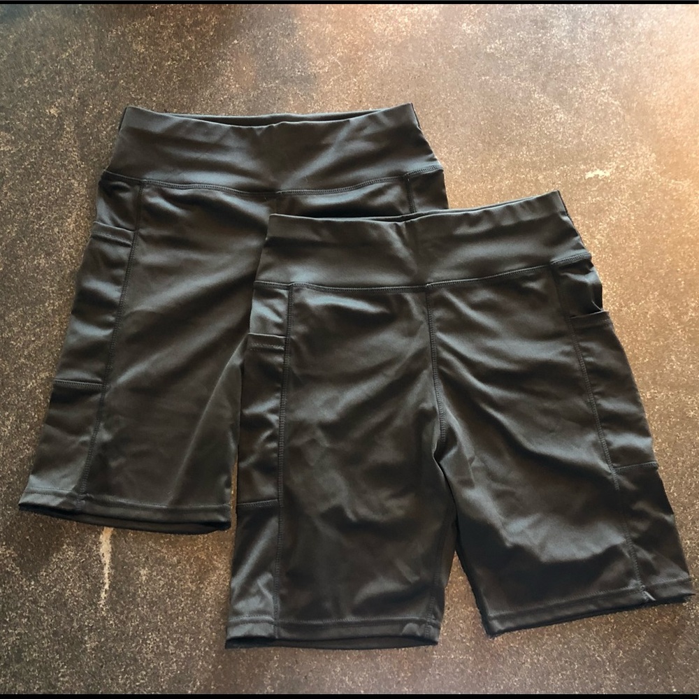 Black athletic shorts